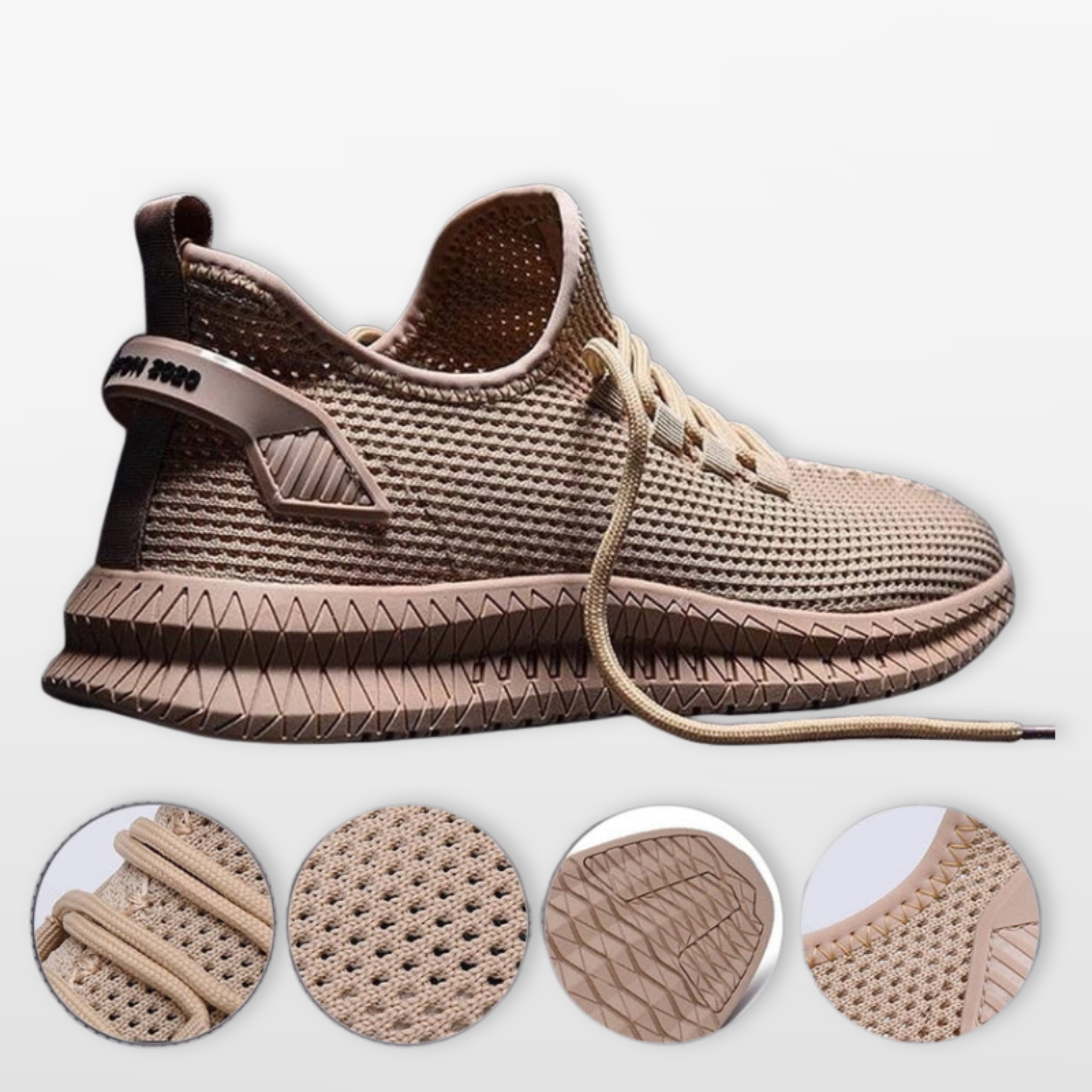 Men’s Breathable Mesh Sneakers Lightweight Slip-On