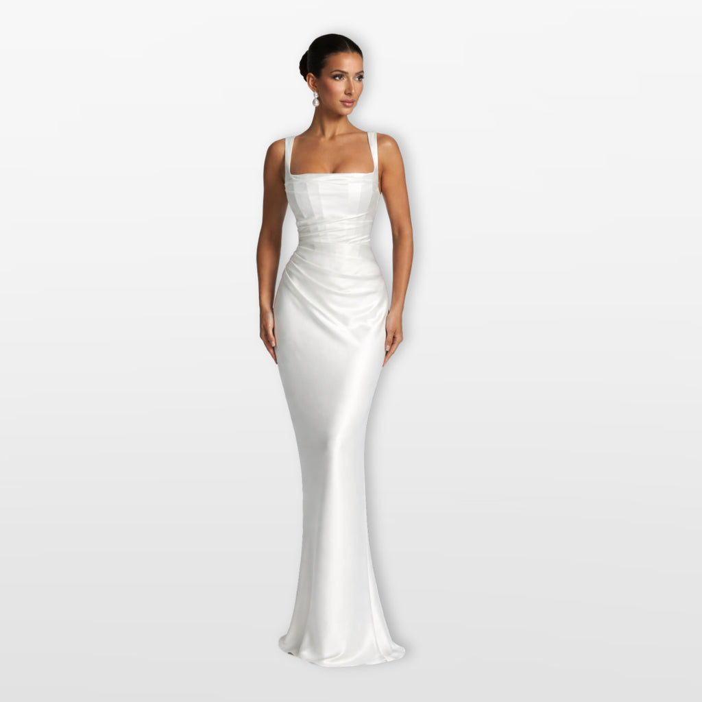 Women’s Satin Maxi Evening Dress