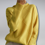 Women's Textured Knit Crew Neck Sweater