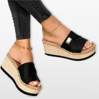 Women Orthopedic Platform Wedge Slide Sandals