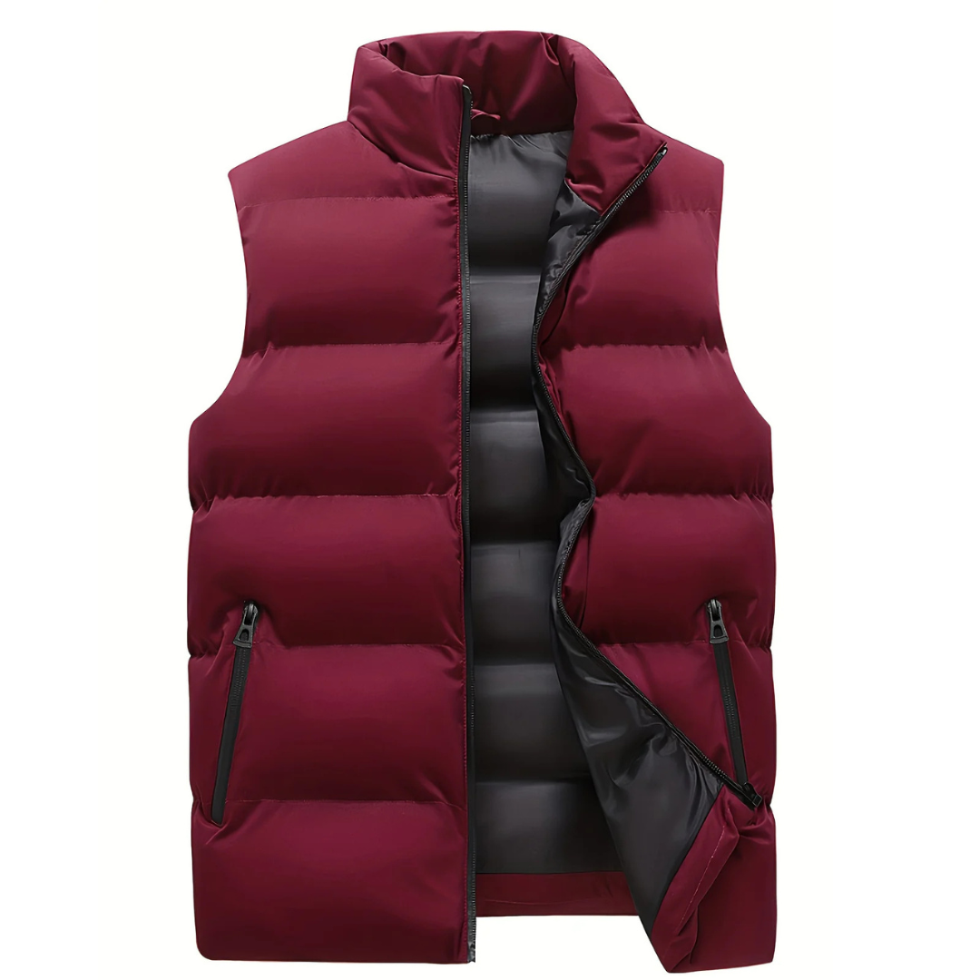 Men’s Quilted Zip-Up Vest