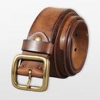 Men’s Leather Belt Casual Buckle Vintage Style