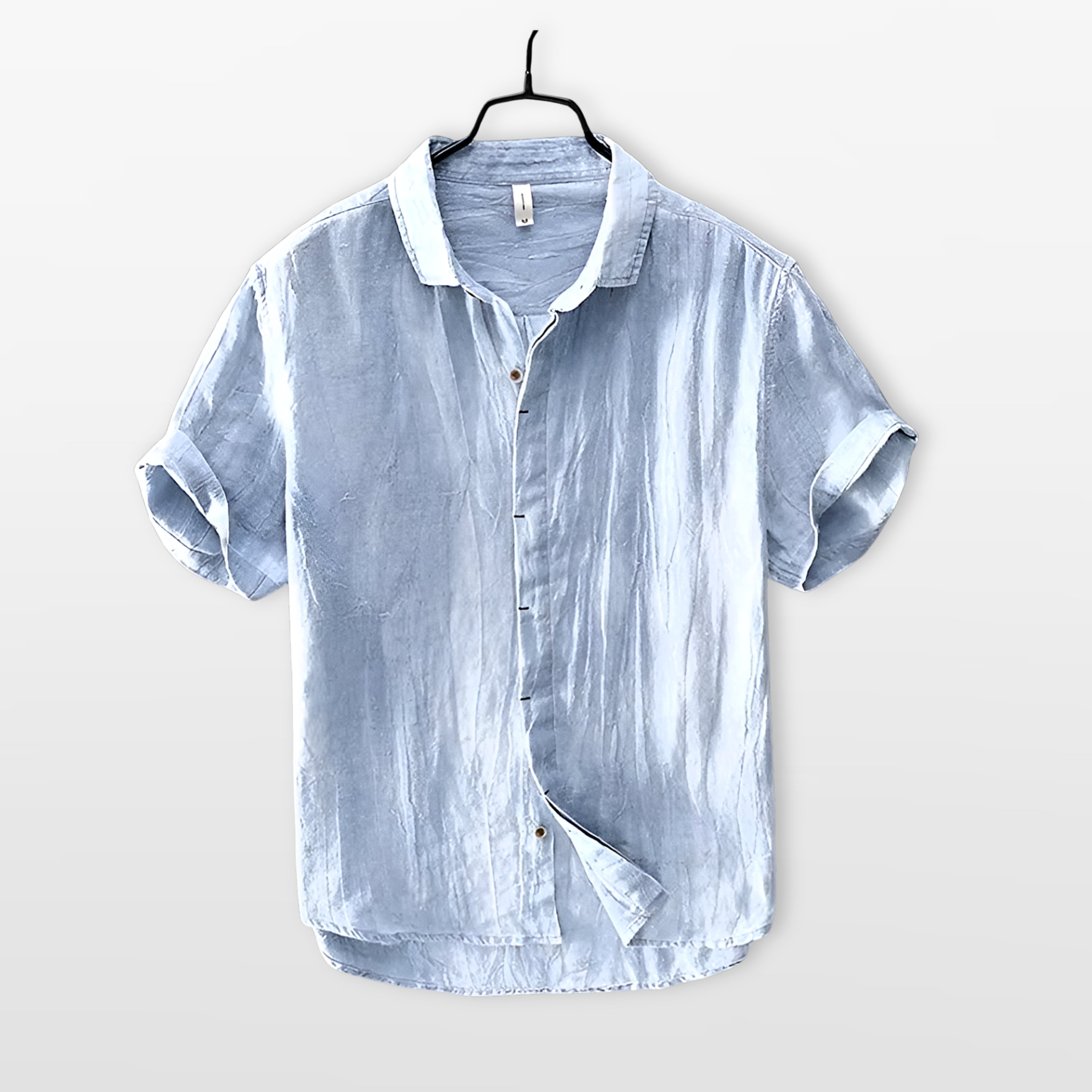 Men’s Linen Shirt Casual Short Sleeve