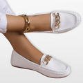 Women Orthopedic Chain Detail Loafers
