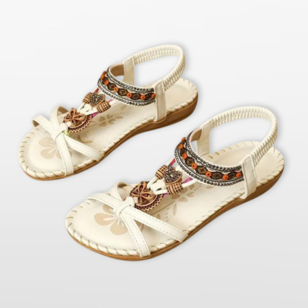 Women Boho Strappy Flat Sandals