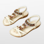 Women Boho Strappy Flat Sandals