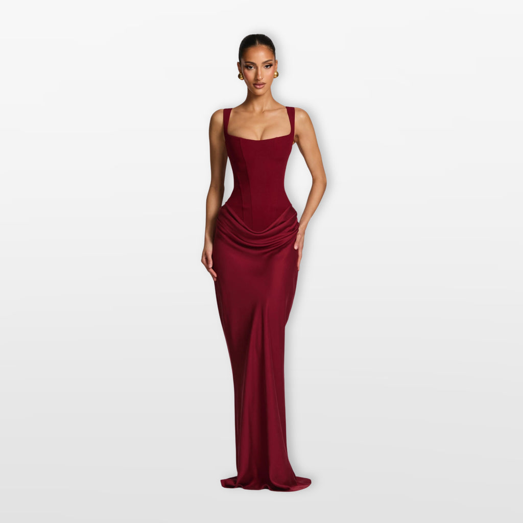 Women’s Bodycon Maxi Dress Lace Up