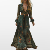 Women Boho Flowing Maxi Dress