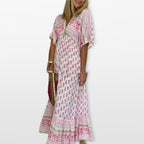 Women’s Boho Maxi Dress Printed Flowing
