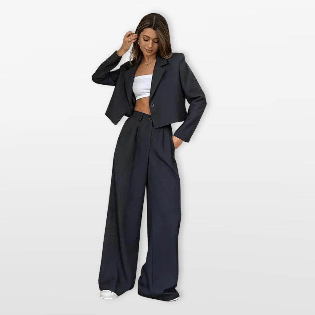 Women’s Two Piece Suit Wide Leg