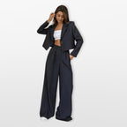 Women’s Two Piece Suit Wide Leg