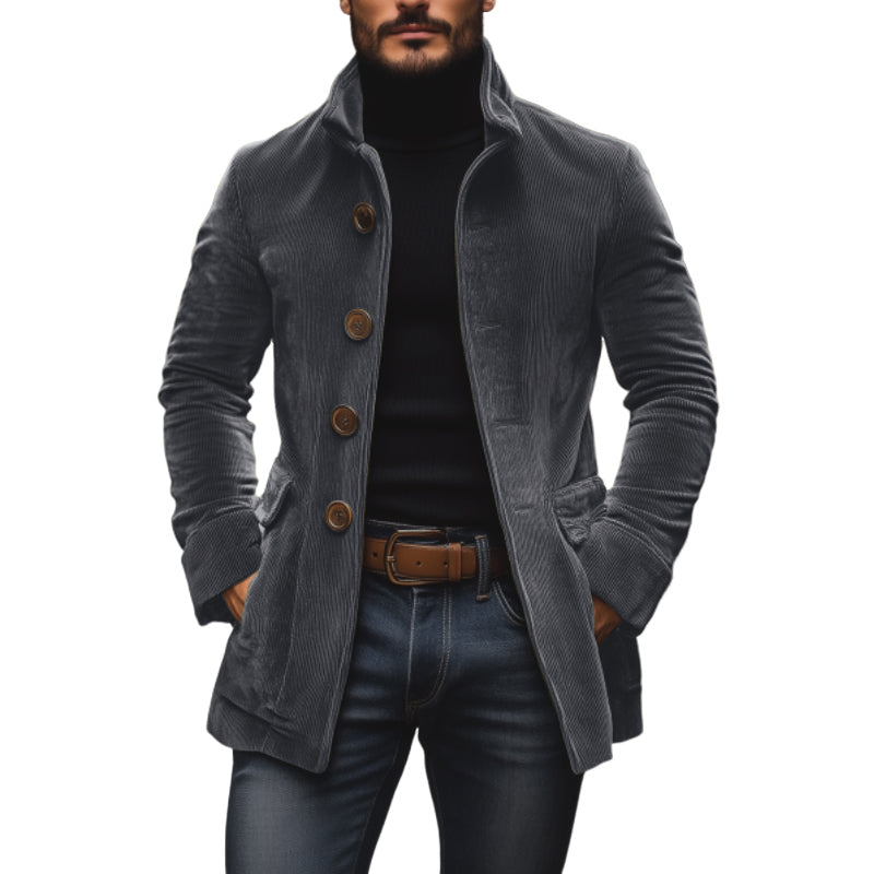 Men’s Button-Front Corduroy Jacket