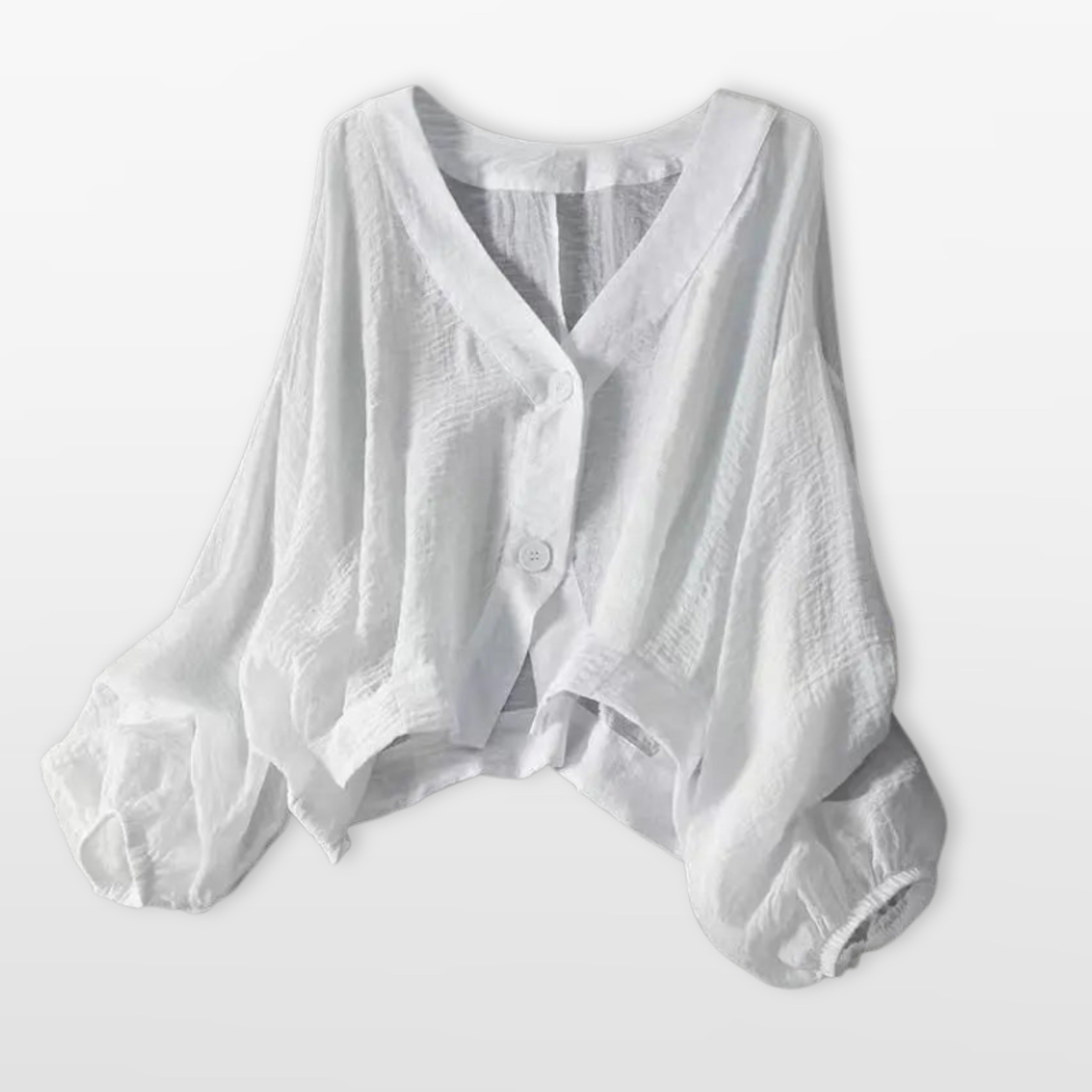 Women’s Linen Button Blouse Oversized Fit