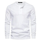 Men's Slim Fit Long Sleeve Henley Shirt