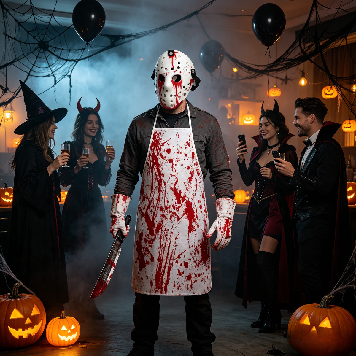 Men’s Halloween Butcher Costume Accessory Set