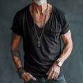 Men’s Scoop Neck Pocket Tee