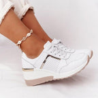 Women’s Thick-Sole Lace-Up Sneakers