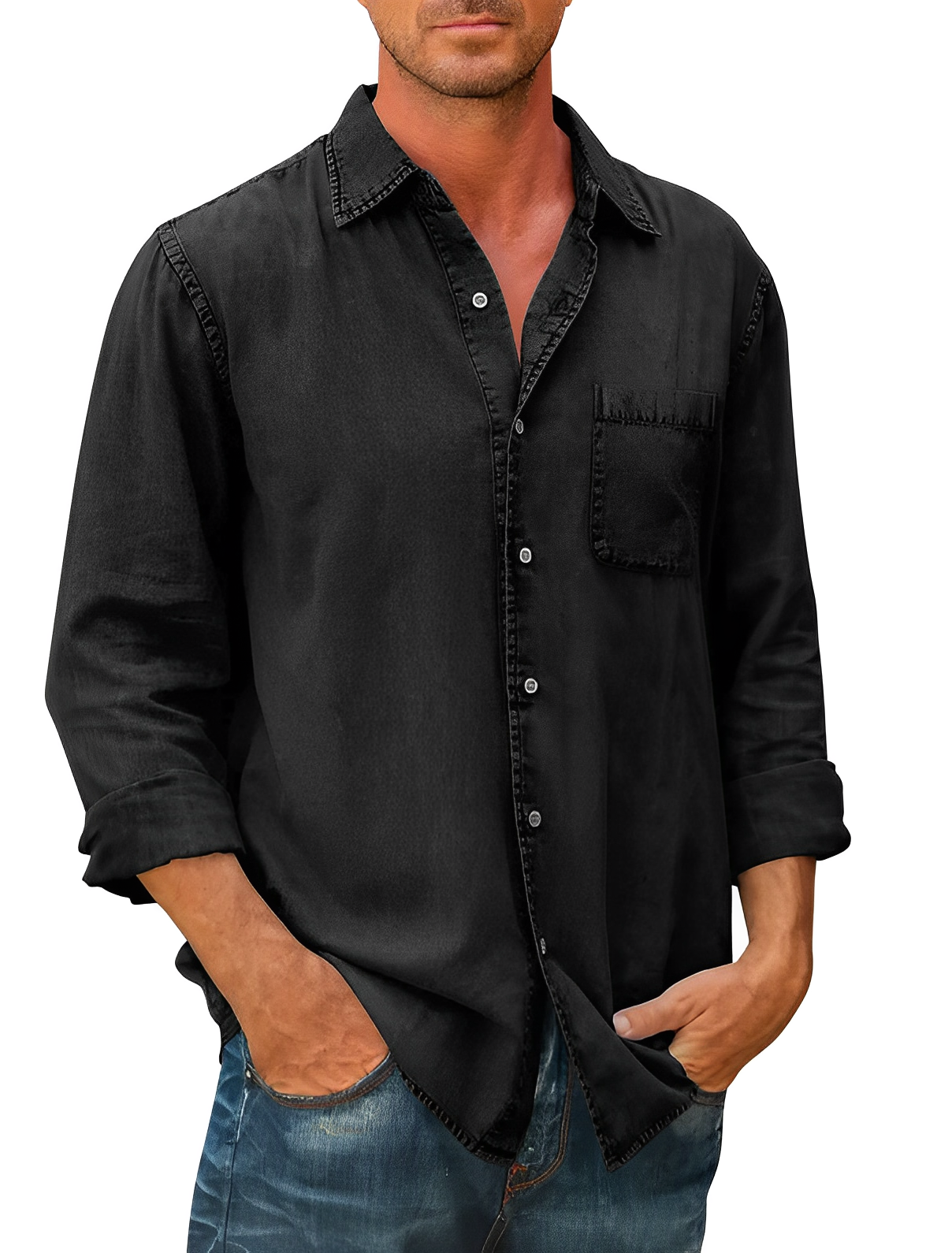 Men’s Casual Pocket Shirt