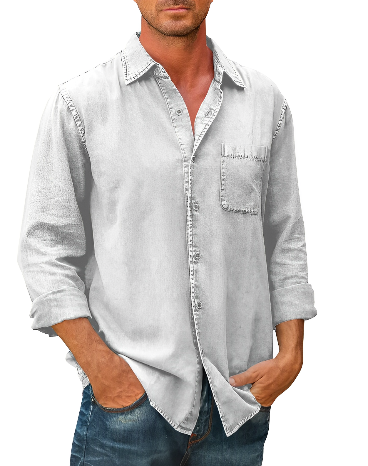 Men’s Casual Pocket Shirt