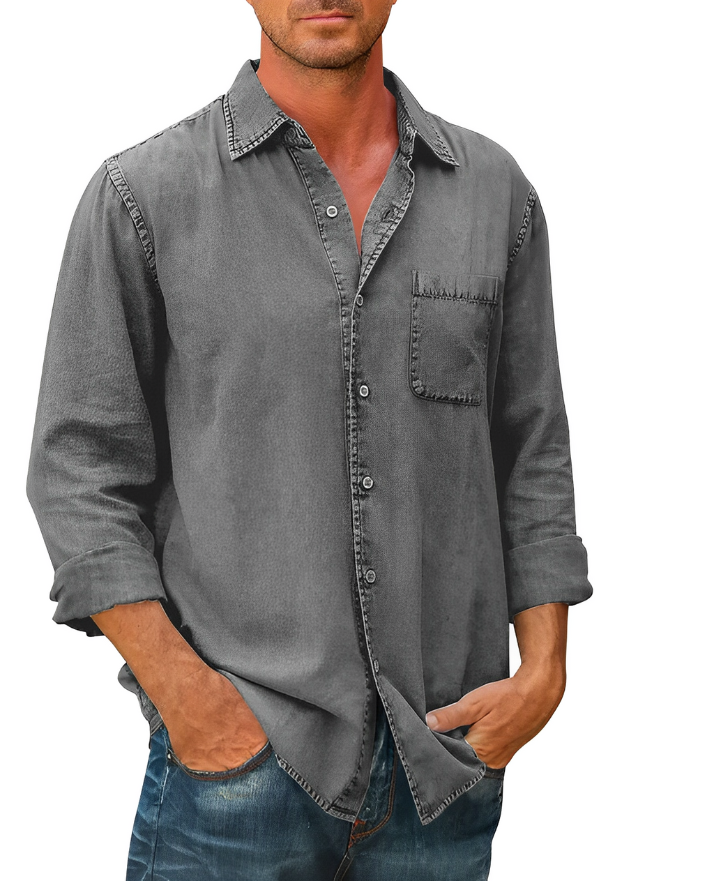Men’s Casual Pocket Shirt