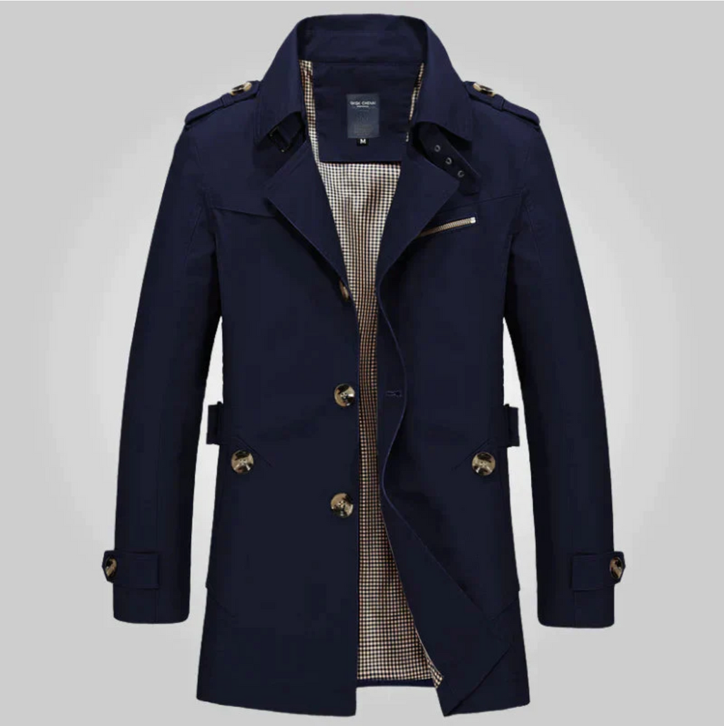 Men’s Mid-Length Trench Coat