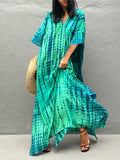 Women's Tie Dye Kaftan Maxi Dress