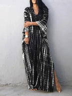 Women's Tie Dye Kaftan Maxi Dress
