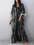 Women's Tie Dye Kaftan Maxi Dress