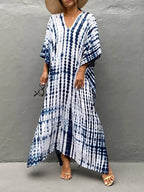 Women's Tie Dye Kaftan Maxi Dress