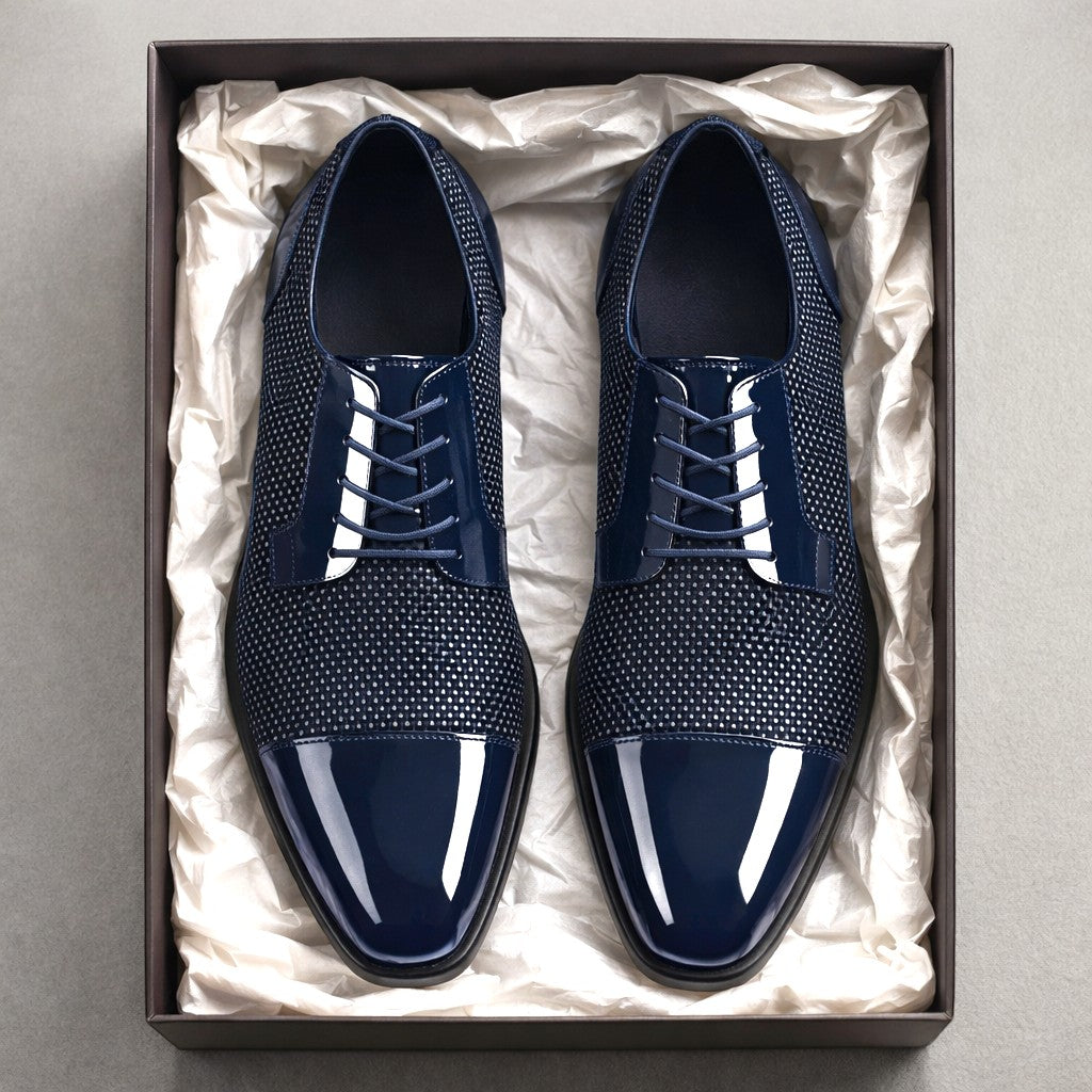 Men's Patterned Oxford Dress Shoes