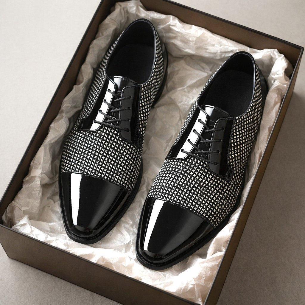 Men's Patterned Oxford Dress Shoes