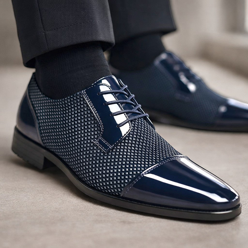 Men's Patterned Oxford Dress Shoes