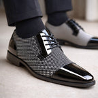 Men's Patterned Oxford Dress Shoes