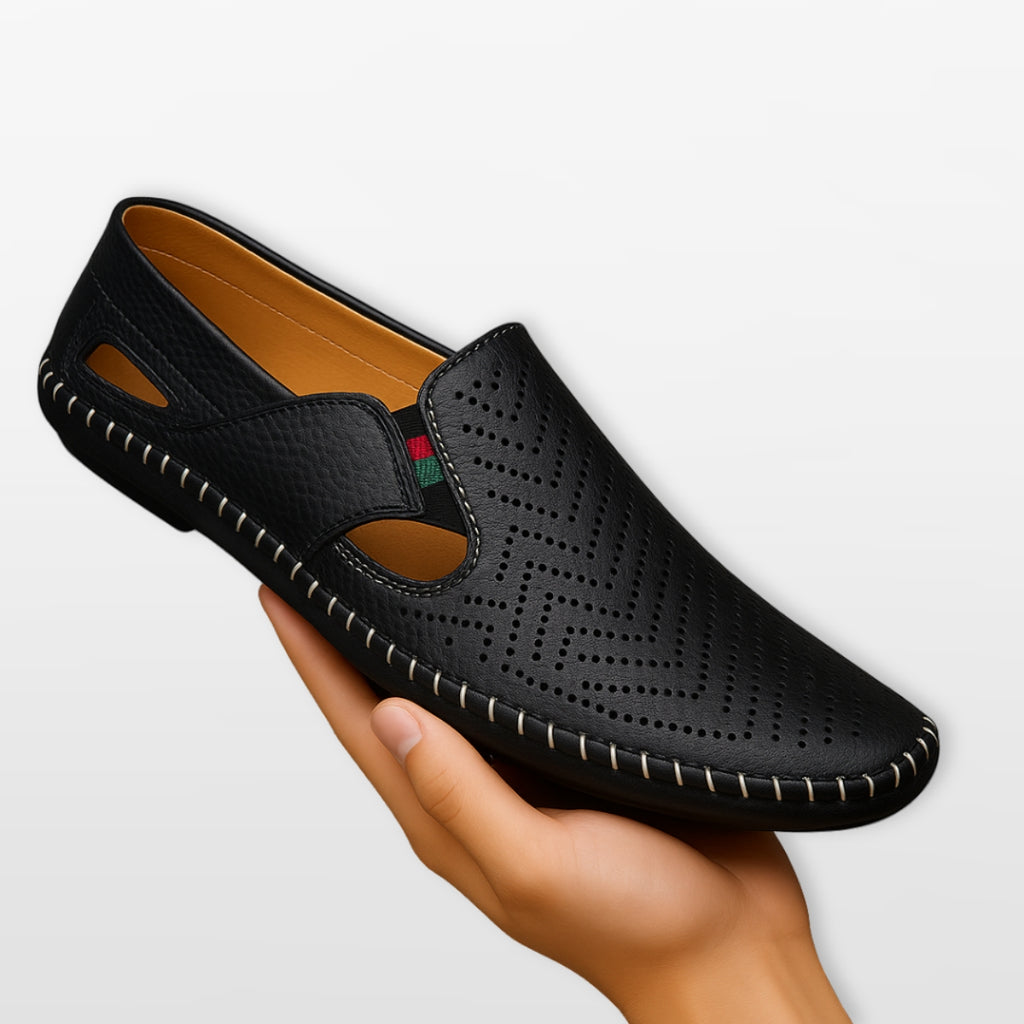 Men's Perforated Slip-On Loafers
