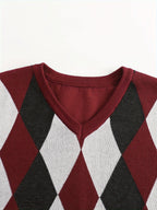 Men’s Stylish Argyle Sweater Vest