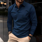 Men’s Long Sleeve Slim Fit Polo