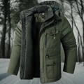 Men’s Hooded Multi-Pocket Winter Parka