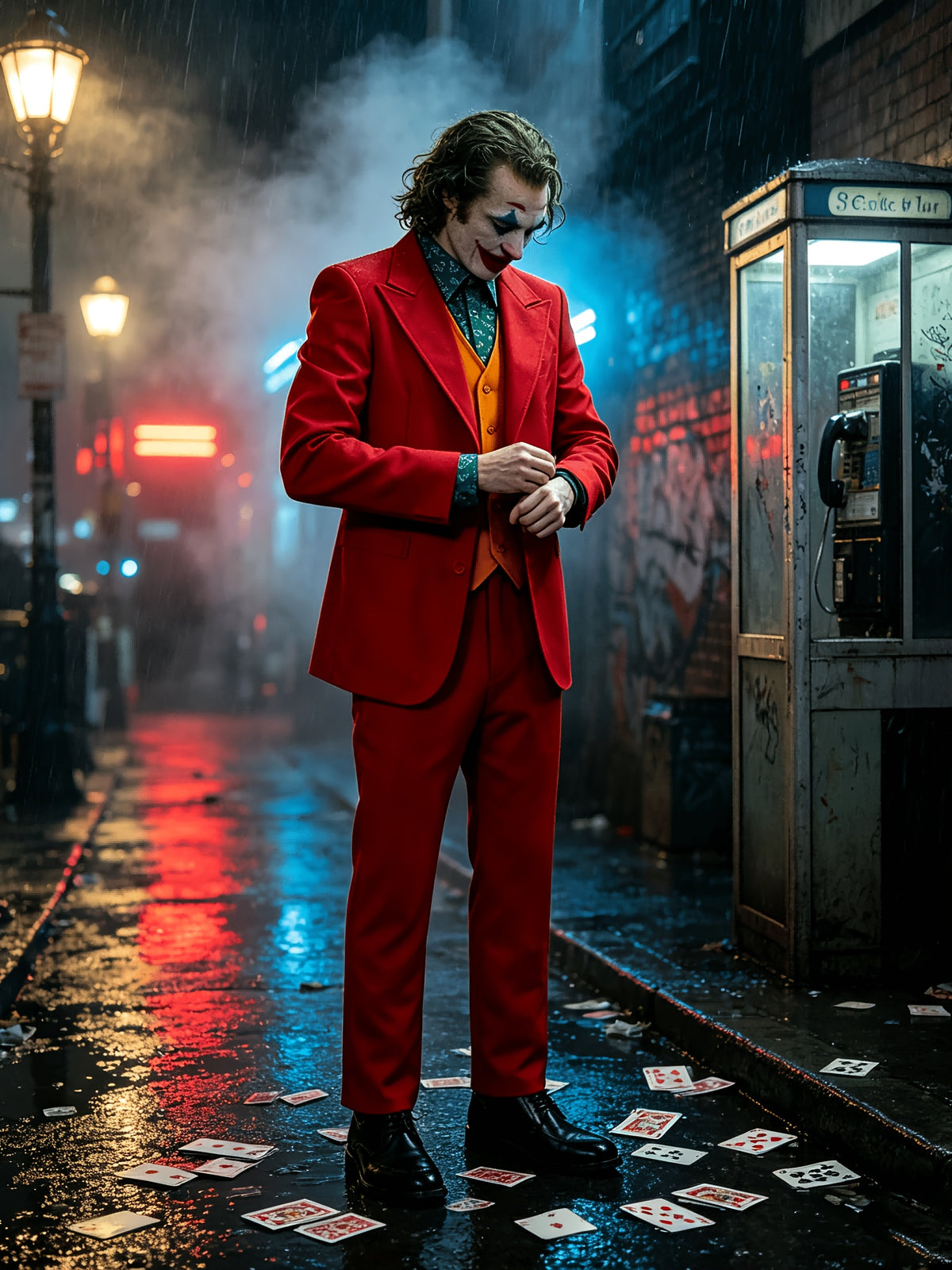 Men’s Halloween Joker Costume Suit