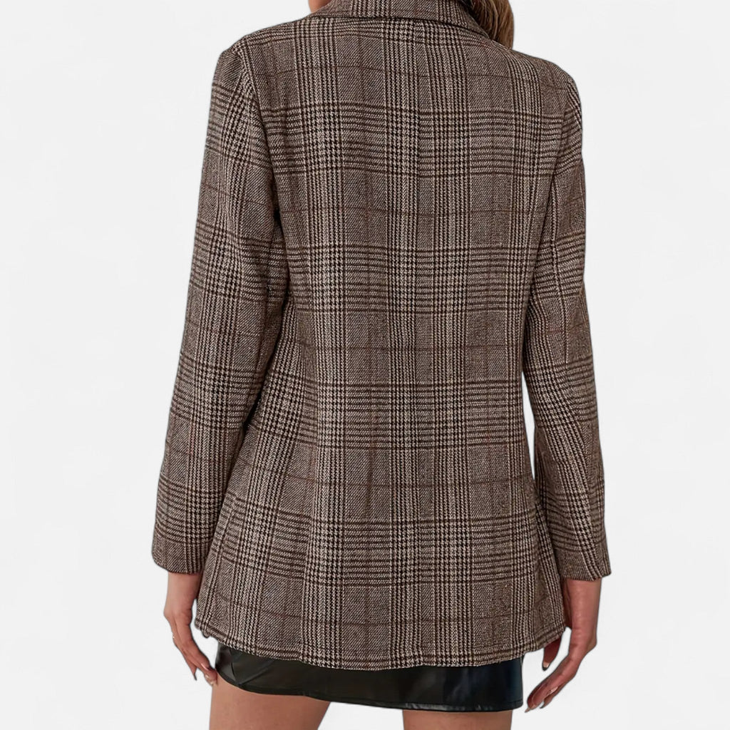 Women's Tailored Plaid Blazer