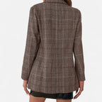 Women's Tailored Plaid Blazer