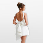 Women’s Bow Back Mini Dress Elegant