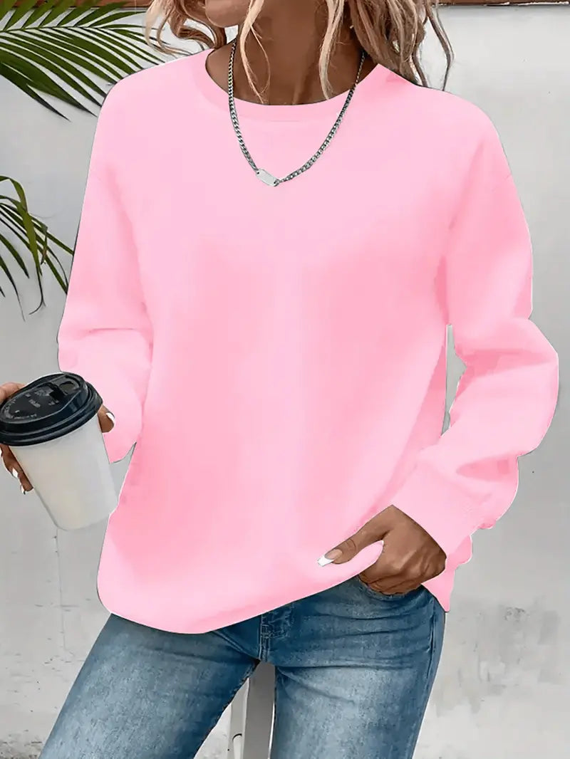 Women’s Plain Crew Neck Sweater