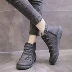 Women’s Lace-Up Side Zip Ankle Boots
