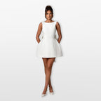 Women’s Bow Back Mini Dress Elegant
