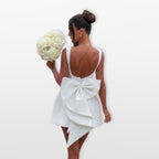 Women’s Bow Back Mini Dress Elegant