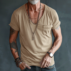 Men’s Scoop Neck Pocket Tee