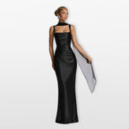 Women’s Satin Maxi Evening Dress