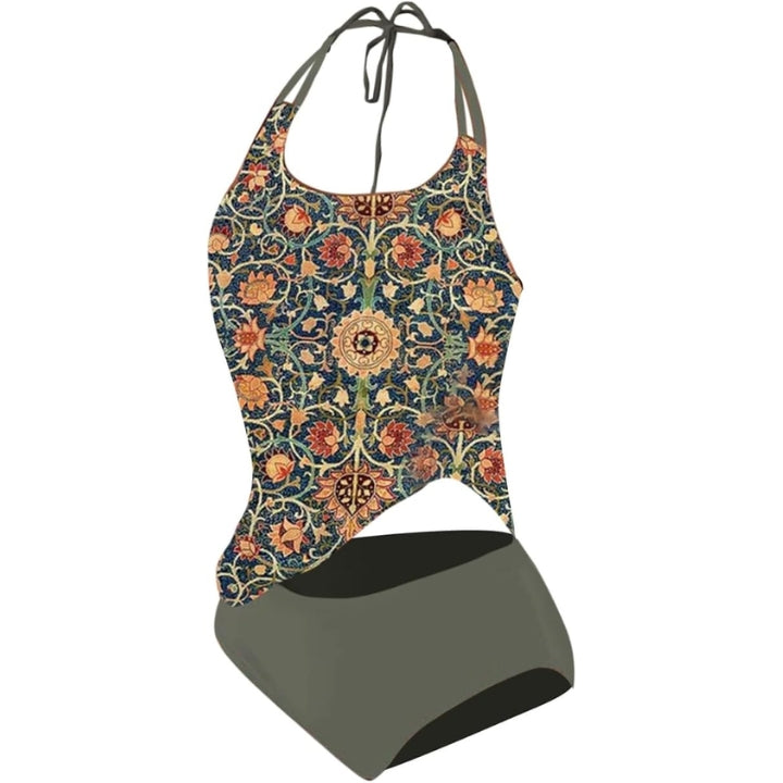 Women's Printed Tummy Control Tankini Set