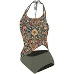 Women's Printed Tummy Control Tankini Set