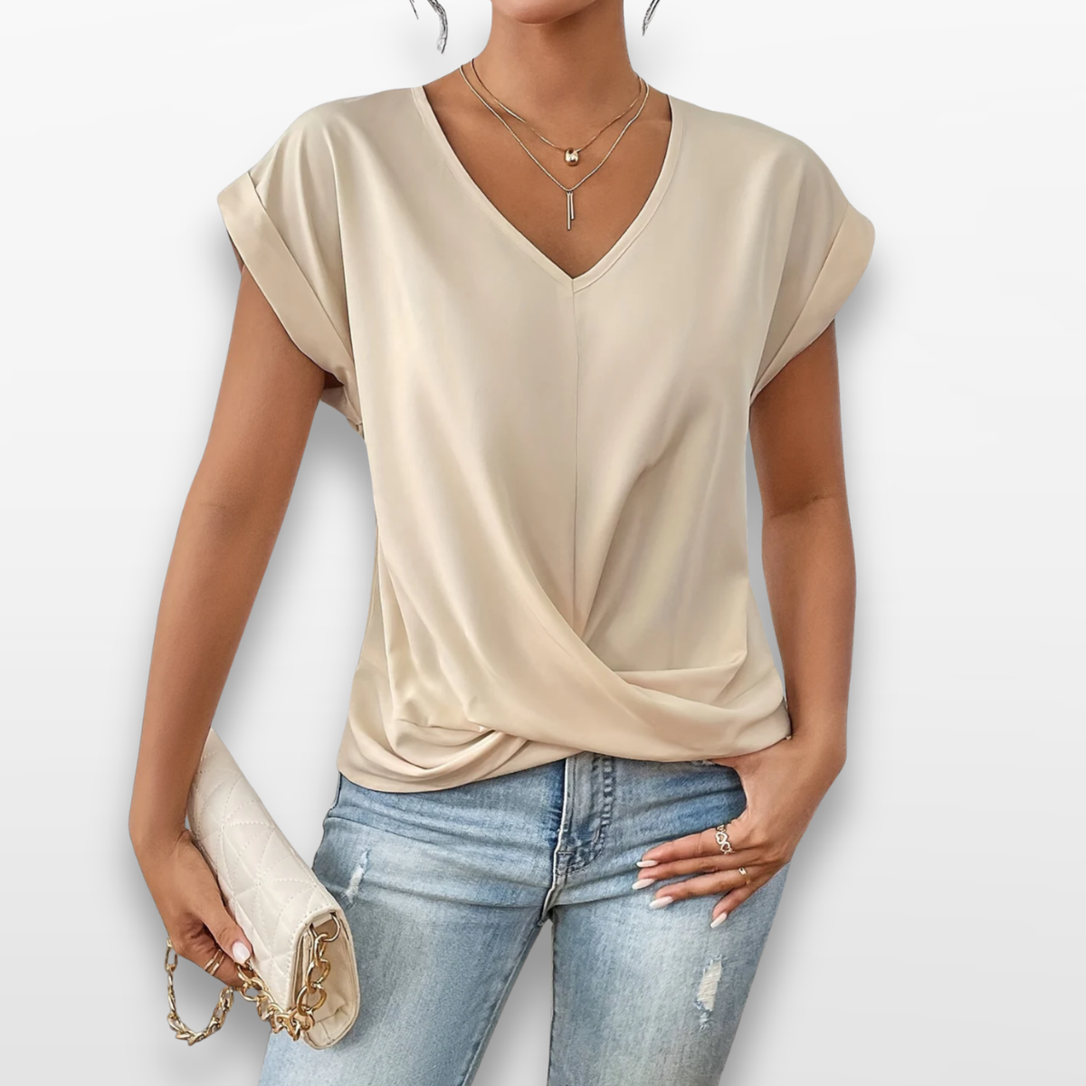 Women Embroidered Button Blouse Elegant Top